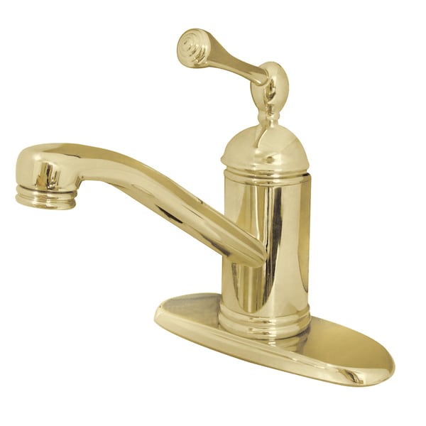 Kingston Brass Single-Handle Bathroom Faucet, Polished Brass KS3402BL - main